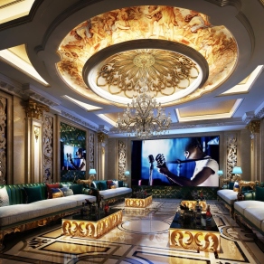 欧式古典KTV包间3D模型下载